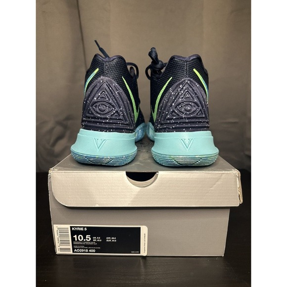 New-NIKE KYRIE 5 UFO MENS ATHLETIC SHOES BASKETBALL BLUE MID Sz 10.5 AO2918-400 main image 5